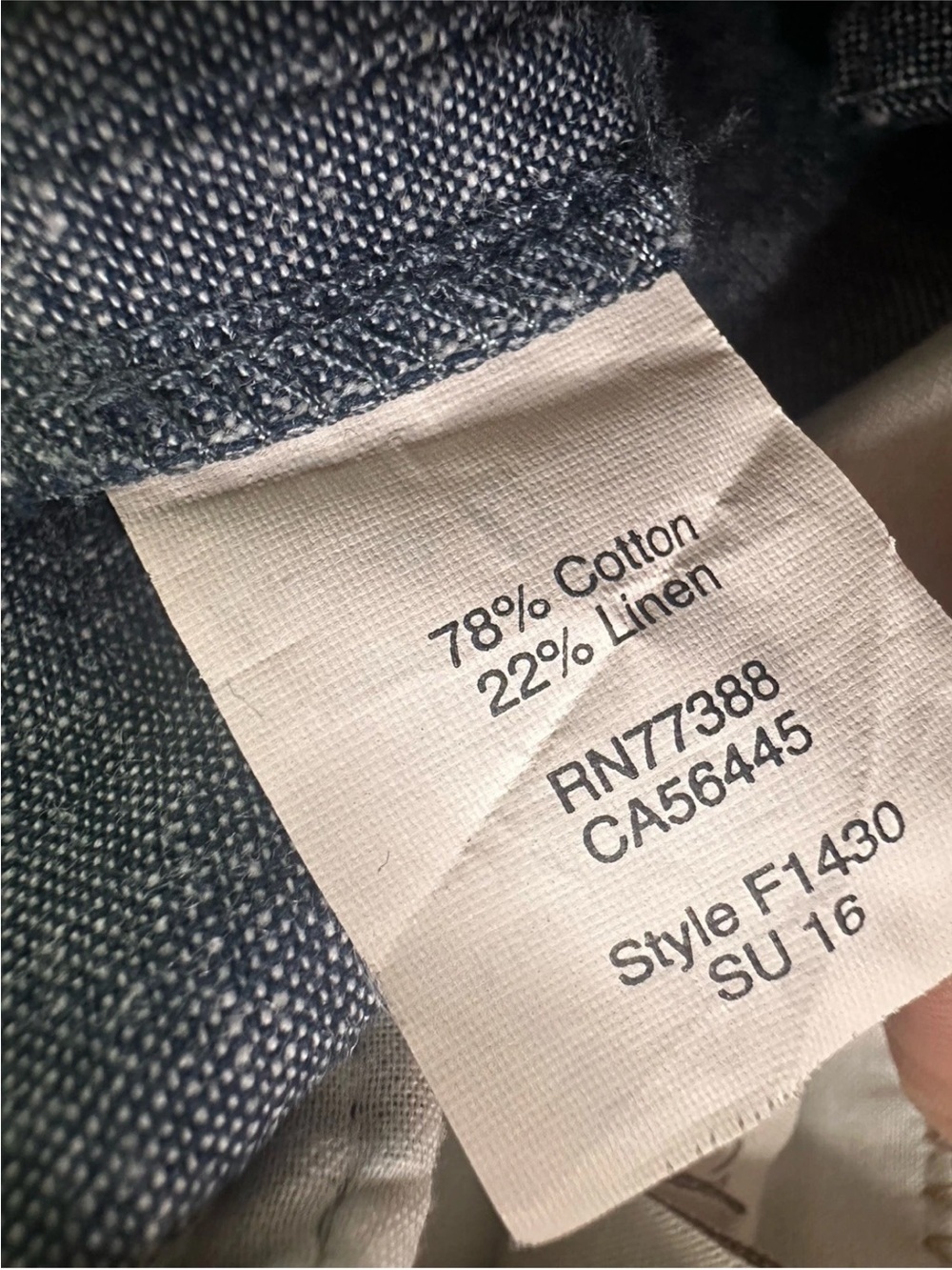 J Crew Size 6 cotton linen Gray Dress Pants Womens Flat Front Career - Picture 12 of 12